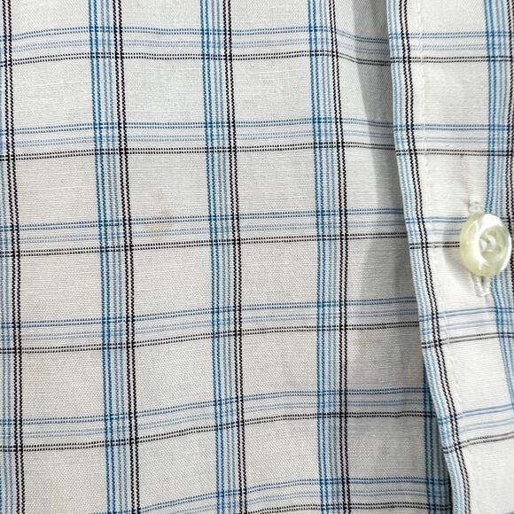 Montage Collection Mens Plaid‎ Lightweight Button Up Shirt L No Surrender Scull - Picture 5 of 8